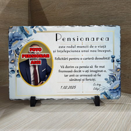 PIATRA DE ARDEZIE - PIATRĂ DE ARDEZIE MESAJ + FOTO pt. PROASPĂT PENSIONAR