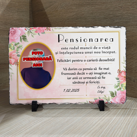 PIATRA DE ARDEZIE - PIATRĂ DE ARDEZIE MESAJ + FOTO pt. PROASPĂT PENSIONARĂ