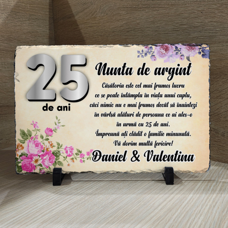 PIATRĂ DE ARDEZIE NUNTA DE ARGINT [2]