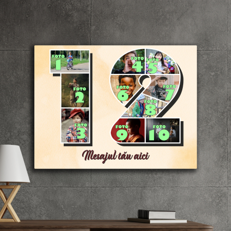 TABLOURI CANVAS VÂRSTĂ 1-100 - tablou canvas personalizat colaj foto varsta