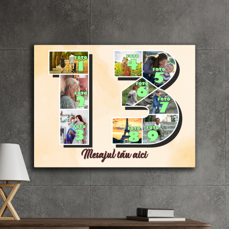 TABLOURI CANVAS VÂRSTĂ 1-100 - tablou canvas personalizat colaj foto varsta