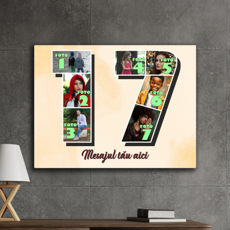 TABLOURI CANVAS VÂRSTĂ 1-100 - tablou canvas personalizat colaj foto varsta