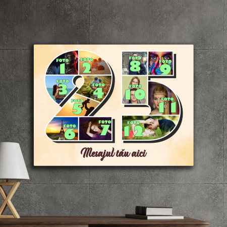 TABLOURI CANVAS VÂRSTĂ 1-100 - tablou canvas personalizat colaj foto varsta