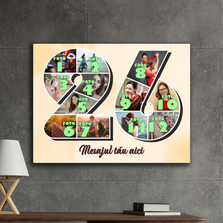 TABLOURI CANVAS VÂRSTĂ 1-100 - tablou canvas personalizat colaj foto varsta