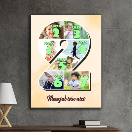 TABLOURI CANVAS VÂRSTĂ 1-100 - tablou canvas personalizat colaj foto varsta