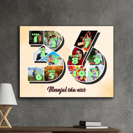 TABLOURI CANVAS VÂRSTĂ 1-100 - tablou canvas personalizat colaj foto varsta