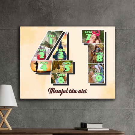 TABLOURI CANVAS VÂRSTĂ 1-100 - tablou canvas personalizat colaj foto varsta