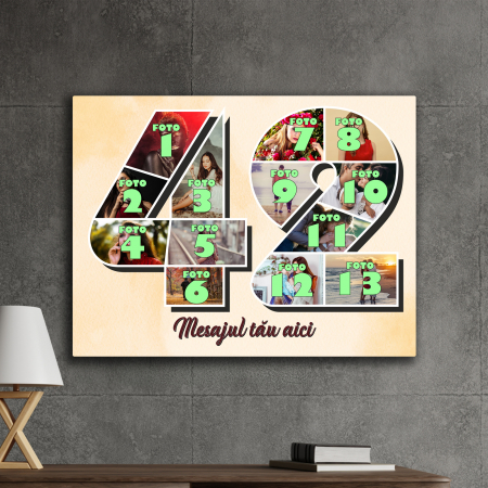 TABLOURI CANVAS VÂRSTĂ 1-100 - tablou canvas personalizat colaj foto varsta