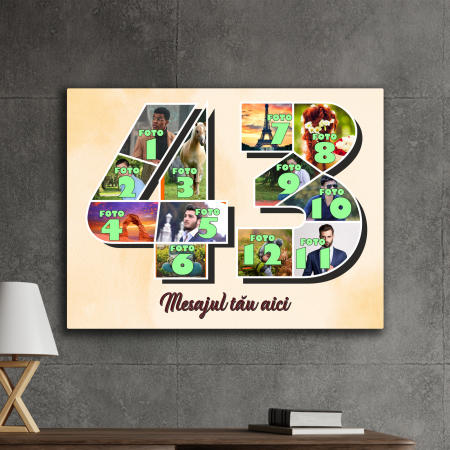 TABLOURI CANVAS VÂRSTĂ 1-100 - tablou canvas personalizat colaj foto varsta