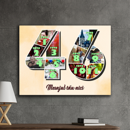 TABLOURI CANVAS VÂRSTĂ 1-100 - tablou canvas personalizat colaj foto varsta