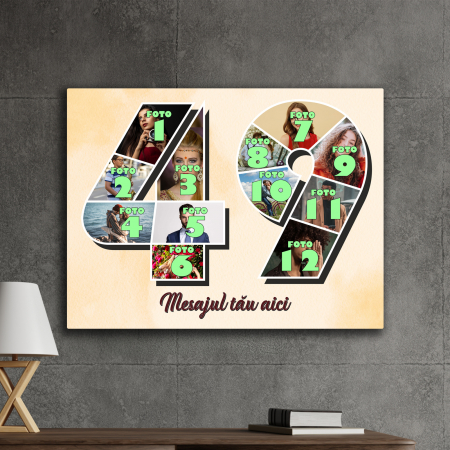 TABLOURI CANVAS VÂRSTĂ 1-100 - tablou canvas personalizat colaj foto varsta
