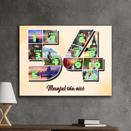 TABLOURI CANVAS VÂRSTĂ 1-100 - tablou canvas personalizat colaj foto varsta