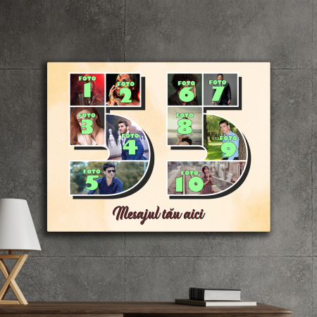 TABLOURI CANVAS VÂRSTĂ 1-100 - tablou canvas personalizat colaj foto varsta