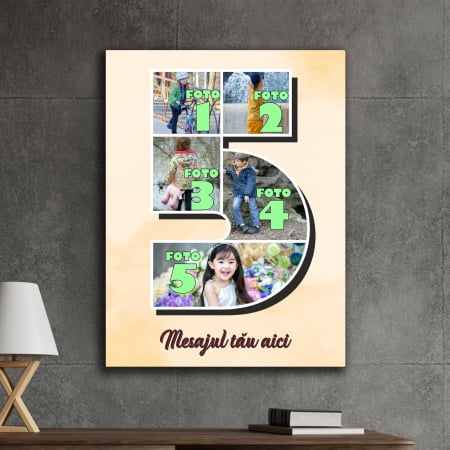 TABLOURI CANVAS VÂRSTĂ 1-100 - tablou canvas personalizat colaj foto varsta