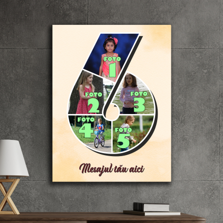 TABLOURI CANVAS VÂRSTĂ 1-100 - tablou canvas personalizat colaj foto varsta