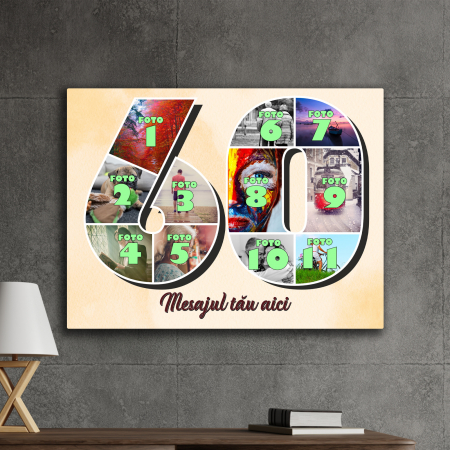 TABLOURI CANVAS VÂRSTĂ 1-100 - tablou canvas personalizat colaj foto varsta