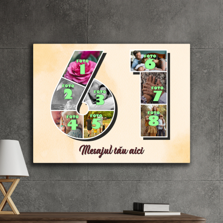 TABLOURI CANVAS VÂRSTĂ 1-100 - tablou canvas personalizat colaj foto varsta