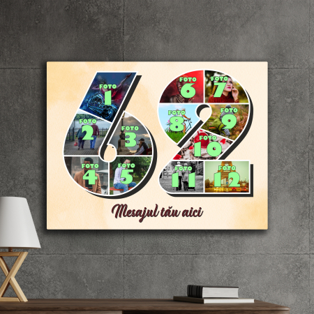 TABLOURI CANVAS VÂRSTĂ 1-100 - tablou canvas personalizat colaj foto varsta