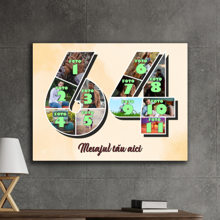 TABLOURI CANVAS VÂRSTĂ 1-100 - tablou canvas personalizat colaj foto varsta
