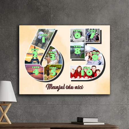TABLOURI CANVAS VÂRSTĂ 1-100 - tablou canvas personalizat colaj foto varsta