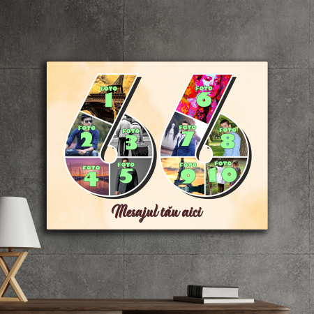 TABLOURI CANVAS VÂRSTĂ 1-100 - tablou canvas personalizat colaj foto varsta
