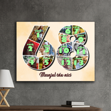 TABLOURI CANVAS VÂRSTĂ 1-100 - tablou canvas personalizat colaj foto varsta