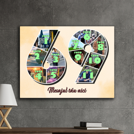 TABLOURI CANVAS VÂRSTĂ 1-100 - tablou canvas personalizat colaj foto varsta