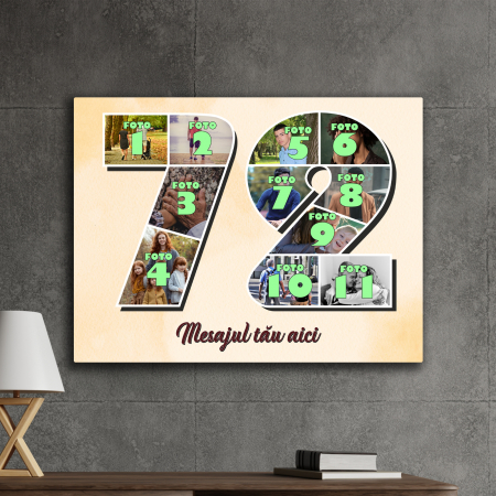 TABLOURI CANVAS VÂRSTĂ 1-100 - tablou canvas personalizat colaj foto varsta
