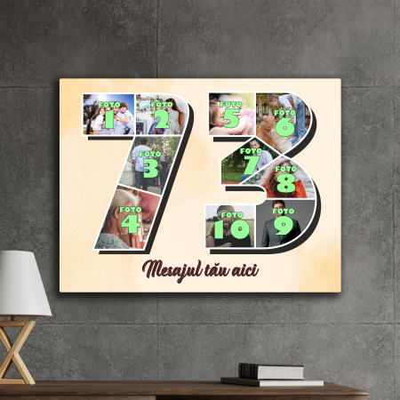 TABLOURI CANVAS VÂRSTĂ 1-100 - tablou canvas personalizat colaj foto varsta