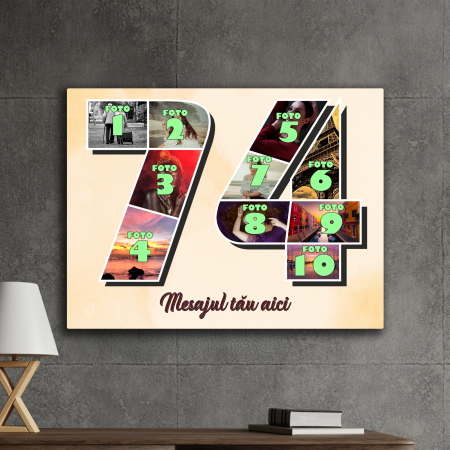 TABLOURI CANVAS VÂRSTĂ 1-100 - tablou canvas personalizat colaj foto varsta