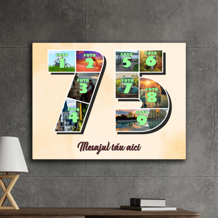 TABLOURI CANVAS VÂRSTĂ 1-100 - tablou canvas personalizat colaj foto varsta