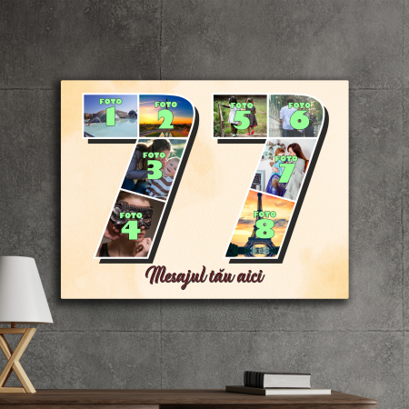TABLOURI CANVAS VÂRSTĂ 1-100 - tablou canvas personalizat colaj foto varsta