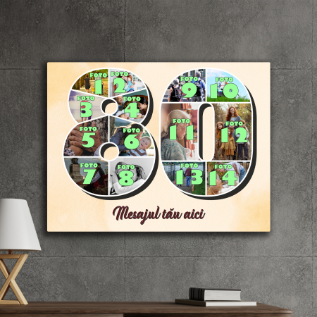 TABLOURI CANVAS VÂRSTĂ 1-100 - tablou canvas personalizat colaj foto varsta