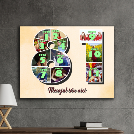 TABLOURI CANVAS VÂRSTĂ 1-100 - tablou canvas personalizat colaj foto varsta