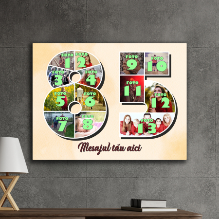 TABLOURI CANVAS VÂRSTĂ 1-100 - tablou canvas personalizat colaj foto varsta