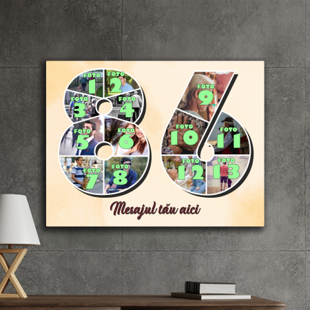 TABLOURI CANVAS VÂRSTĂ 1-100 - tablou canvas personalizat colaj foto varsta