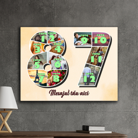 TABLOURI CANVAS VÂRSTĂ 1-100 - tablou canvas personalizat colaj foto varsta