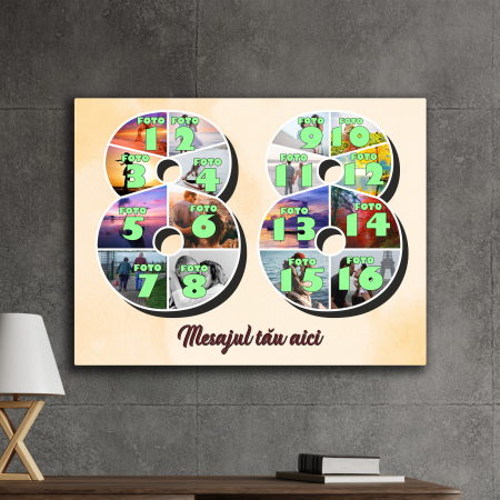 TABLOURI CANVAS VÂRSTĂ 1-100 - tablou canvas personalizat colaj foto varsta