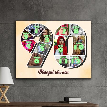 TABLOURI CANVAS VÂRSTĂ 1-100 - tablou canvas personalizat colaj foto varsta