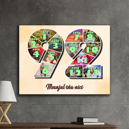 TABLOURI CANVAS VÂRSTĂ 1-100 - tablou canvas personalizat colaj foto varsta