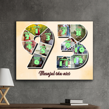 TABLOURI CANVAS VÂRSTĂ 1-100 - tablou canvas personalizat colaj foto varsta