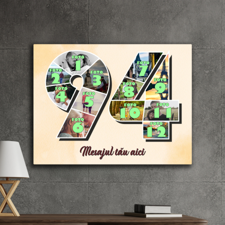 TABLOURI CANVAS VÂRSTĂ 1-100 - tablou canvas personalizat colaj foto varsta