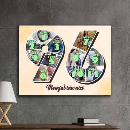 TABLOURI CANVAS VÂRSTĂ 1-100 - tablou canvas personalizat colaj foto varsta