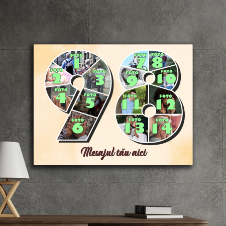 TABLOURI CANVAS VÂRSTĂ 1-100 - tablou canvas personalizat colaj foto varsta