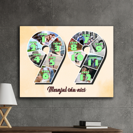 TABLOURI CANVAS VÂRSTĂ 1-100 - tablou canvas personalizat colaj foto varsta