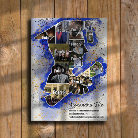 TABLOURI CANVAS COLAJ FOTO - TABLOU CANVAS ABSOLVENT (colaj 11 fotografii)