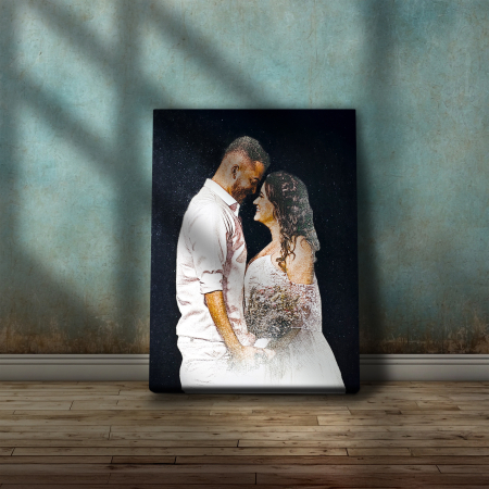 Tablou canvas cu SCLIPICI NEGRU [1]