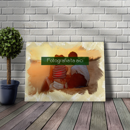 TABLOU CANVAS EFECT ACUARELĂ (dreptunghi model 11) [2]