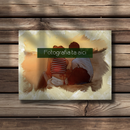 TABLOURI CANVAS EFECTE SPECIALE - TABLOU CANVAS EFECT ACUARELĂ (dreptunghi model 11)