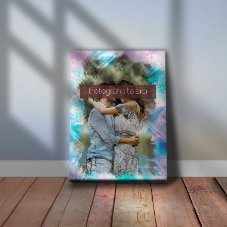 TABLOU CANVAS EFECT ACUARELĂ (dreptunghi model 2) [4]